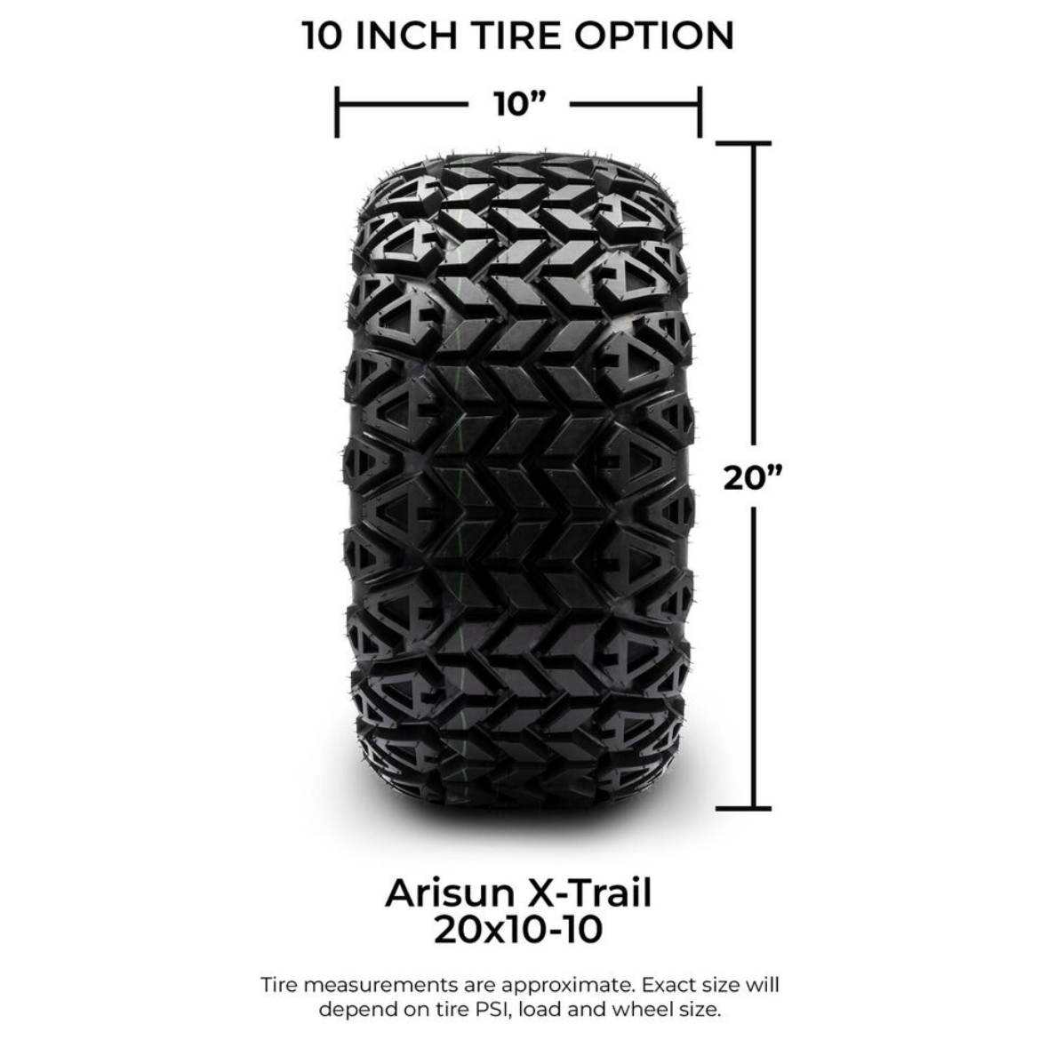 Picture of Arisun X-Trail All-Terrain Tyre 20x10-10 6 Ply (OFF ROAD)