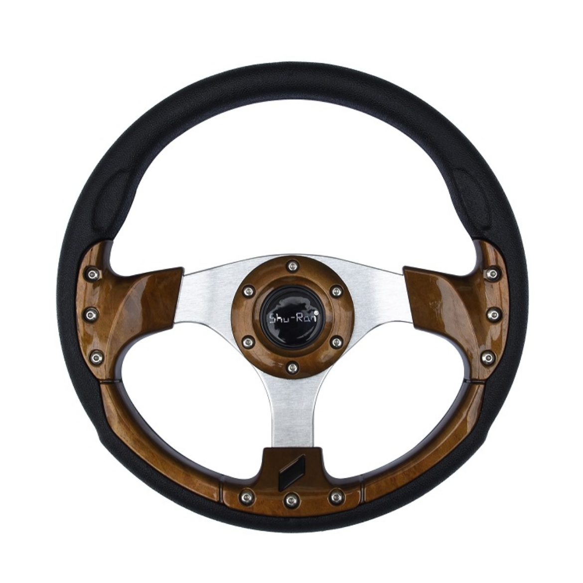 Picture of Golf Cart Steering Wheel - WOOD GRAIN