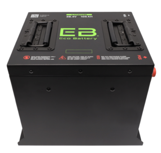 Picture of KIT ECO LITHIUM BATTERY 38V 105Ah Bundle "Cube" - Includes Battery, Charger, State of Charge Meter, Receptacle. (OLD CHARGER AND BATTERIES MUST BE SURRENDED OTHERWISE AN INSTALLATION FEE WILL APPLY)