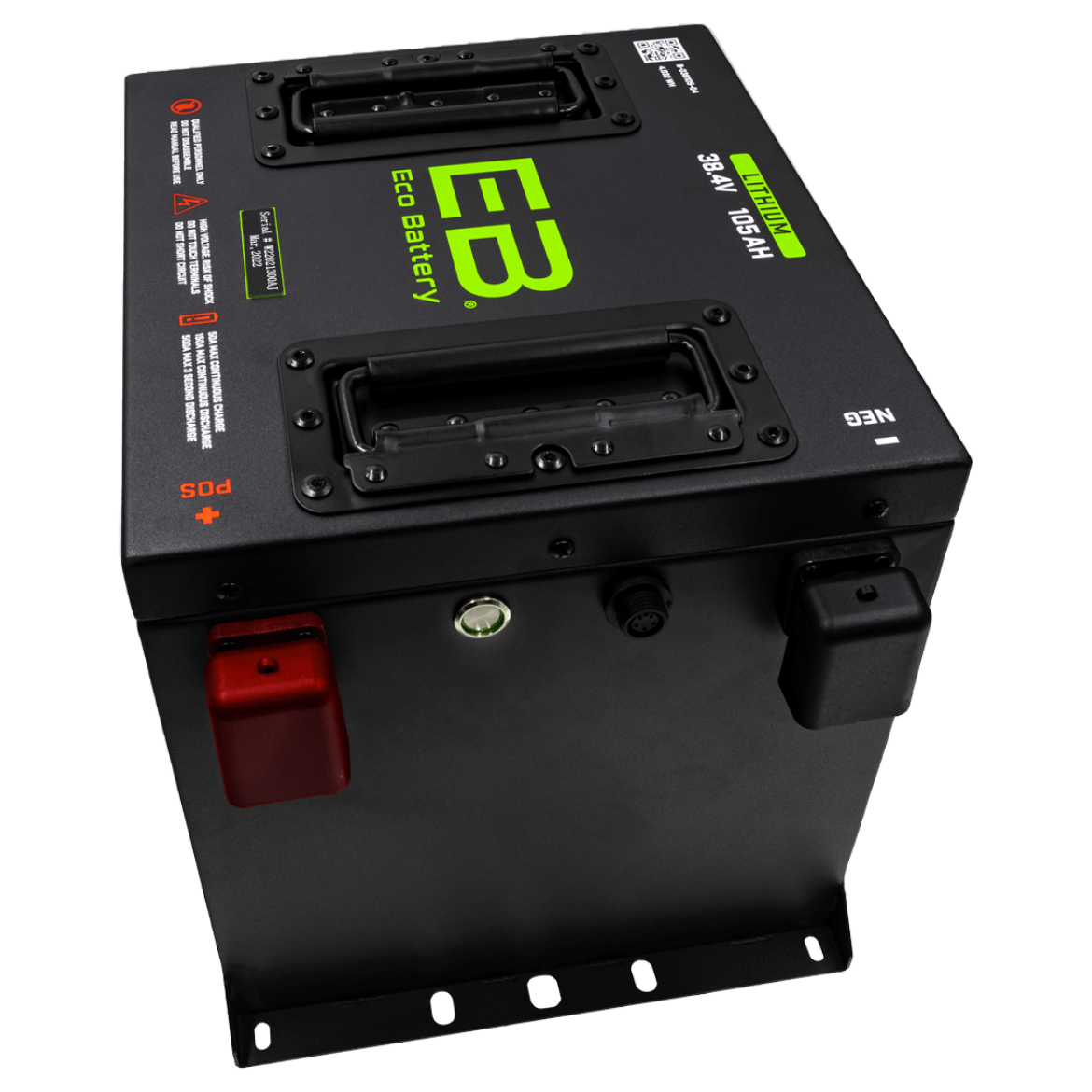 Picture of KIT ECO LITHIUM BATTERY 38V 105Ah Bundle "Cube" - Includes Battery, Charger, State of Charge Meter, Receptacle. (OLD CHARGER AND BATTERIES MUST BE SURRENDED OTHERWISE AN INSTALLATION FEE WILL APPLY)