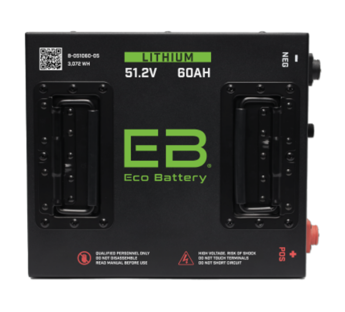 Picture of KIT ECO LITHIUM BATTERY 51V 60Ah Bundle "Cube" - Includes Battery, Charger, State of Charge Meter, Receptacle. (OLD CHARGER AND BATTERIES MUST BE SURRENDED OTHERWISE AN INSTALLATION FEE WILL APPLY)