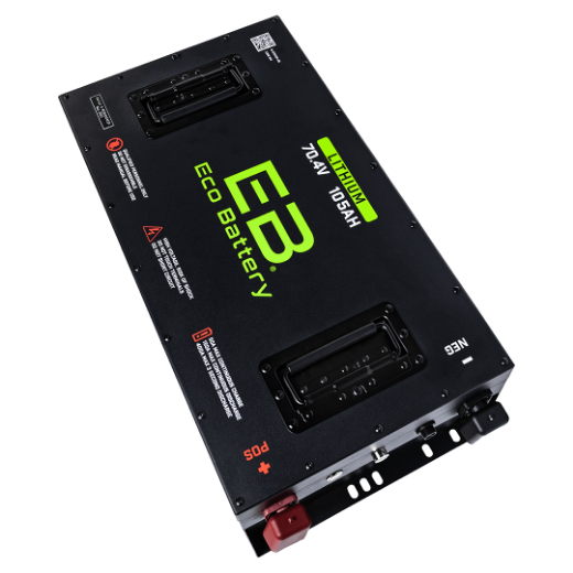 Picture of KIT ECO LITHIUM BATTERY 70v 105Ah Bundle (8 YEAR BATTERY WARRANTY) - Includes Battery, Charger, State of Charge Meter, Receptacle.