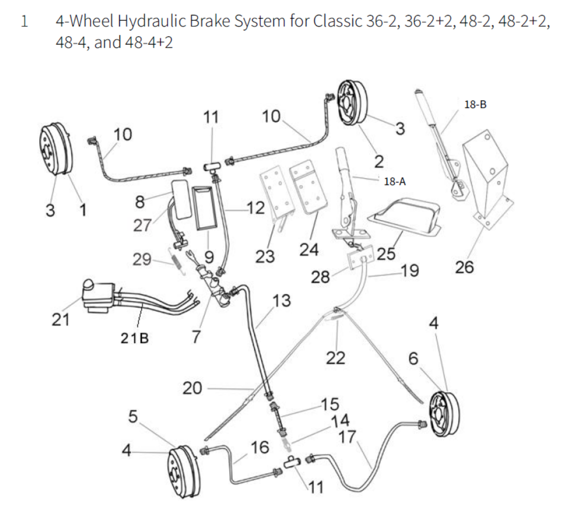 Picture of EMC SWB ELITE PARK BRAKE CABLE No.1 (ITEM19)