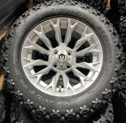 Picture of MODZ® MAG WHEEL Series K13 - Falcon - OFF ROAD 23X10-14" FULL MATTE SILVER (14x7")