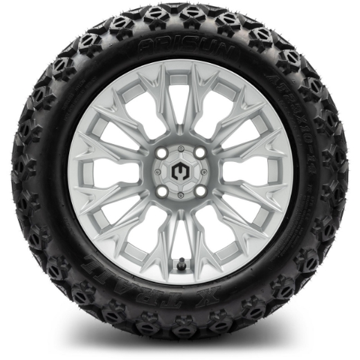 Picture of MODZ® MAG WHEEL Series K13 - Falcon - OFF ROAD 23X10-14" FULL MATTE SILVER (14x7")