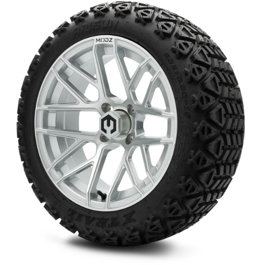 Picture of MODZ® MAG WHEEL Series K11 - Matrix - OFF ROAD 23X10-15" SILVER MACHINED FACE WITH MODZ® LOGO (15x7")