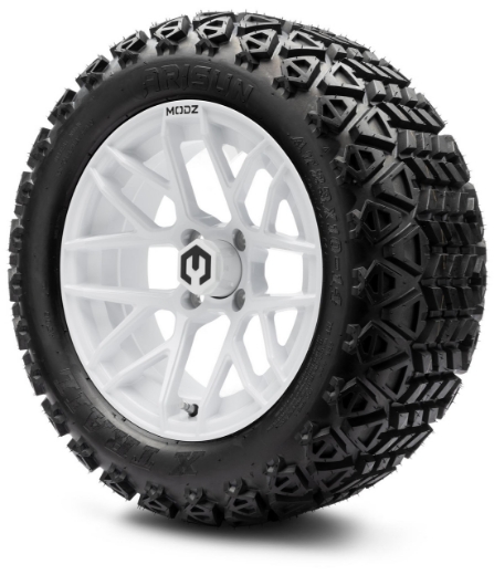 Picture of MODZ® MAG WHEEL Series K11 - Matrix - OFF ROAD 23X10-14" FULL GLOSSY WHITE (14x7")