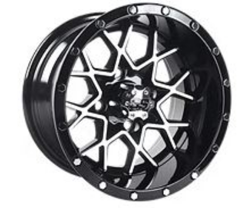 Picture of ARISUN MAG WHEEL Series 80 - Matrix 215/35-12" BLACK WITH MACHINED FACE (12x7")