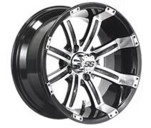 Picture of ARISUN MAG WHEEL Series 75 - Storm 215/35-12" GUNMETAL WITH MACHINED FACE (12x6")