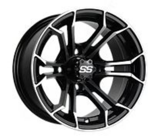 Picture of ARISUN MAG WHEEL Series 86 - 215/35-12" FULL GLOSSY BLACK (12x7")