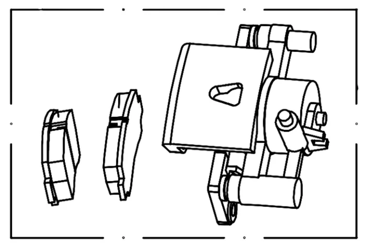 Picture of LVTONG A827/A627 FRONT DISC BRAKE CALIPER ASSY/L (LEFT)