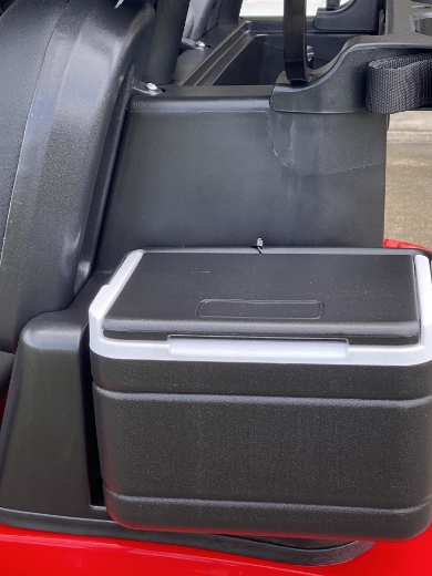 Picture of FLEET 2 Seater, 48v, 4kW aC Motor, LVTONG 48M-350A Controller, Maintenance Free 60Ah Eco Lithium  Battery , ECO On Board Charger, Split Windscreen, Multi Function Display (speedo, SOC,) , Safety Belts,  10"Steel Rim, 2x Keys, Rear Drum Brake with EM Brake, Multifunction Storage Boxes, Front Independent Suspension with Double Individual Swing Arm, Ergonomic Black Seats, Black Roof. Dual USB Port