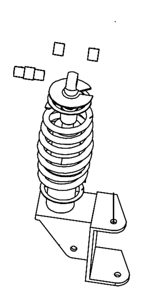 Picture of LVTONG A627.4 FRONT SHOCK ABSORBER ASSY/L (LEFT)