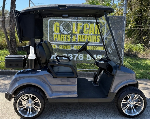 Picture of MARSHELL 2 Seater Fleet Golf Cart, Marxon 51.2V 80AH Lithium Battery, 5KW AC Motor, 450A Controller, 20A On Board Smart Charger, 18*8.5-8 Steel Rim, Rear Mechanical Drum Brake with EMB Park Brake, 4" LCD Gauge, USB + USB 'C' Port, 2x Sand Bottles, Club & Ball Washer, Cooler & Golf Bag Cover.