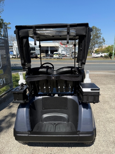 Picture of MARSHELL 2 Seater Fleet Golf Cart, Marxon 51.2V 80AH Lithium Battery, 5KW AC Motor, 450A Controller, 20A On Board Smart Charger, 18*8.5-8 Steel Rim, Rear Mechanical Drum Brake with EMB Park Brake, 4" LCD Gauge, USB + USB 'C' Port, 2x Sand Bottles, Club & Ball Washer, Cooler & Golf Bag Cover.
