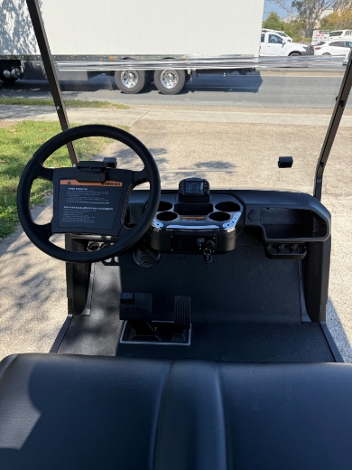 Picture of MARSHELL 2 Seater Fleet Golf Cart, Marxon 51.2V 80AH Lithium Battery, 5KW AC Motor, 450A Controller, 20A On Board Smart Charger, 18*8.5-8 Steel Rim, Rear Mechanical Drum Brake with EMB Park Brake, 4" LCD Gauge, USB + USB 'C' Port, 2x Sand Bottles, Club & Ball Washer, Cooler & Golf Bag Cover.