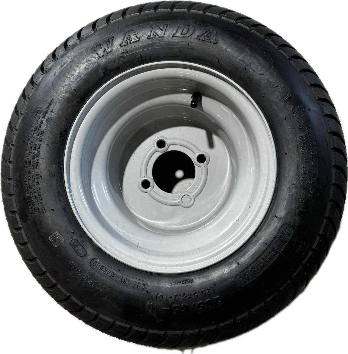 Picture of WANDA 205x65-10" TYRE & GREY STEEL RIM.