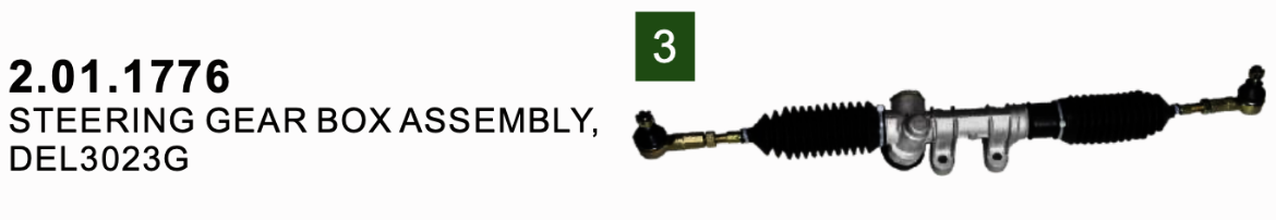 Picture of EVOLUTION D3 STEERING GEAR BOX ASSEMBLY, DEL3023G