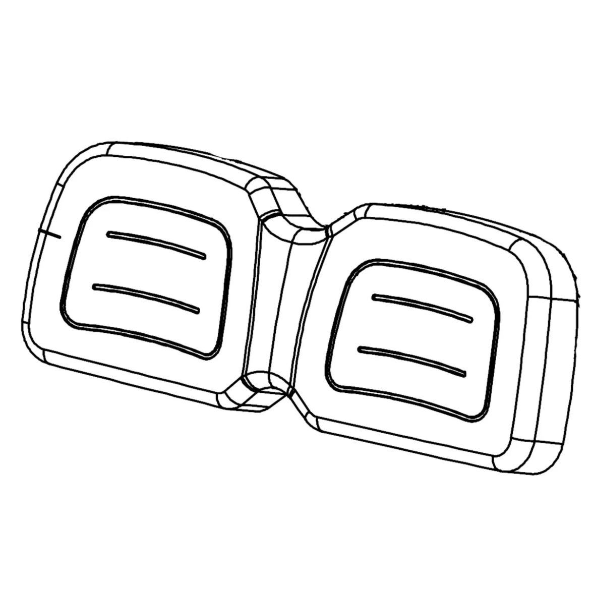 Picture of LVTONG A827 SEAT BACK - BLACK WITHOUT TABS