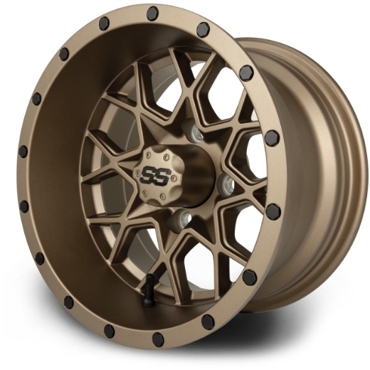 Picture of ARISUN MAG WHEEL SERIES 80 - MATRIX - FULL MATTE BRONZE (12x7") FITTED WITH MODZ® 215/35-12" TYRE