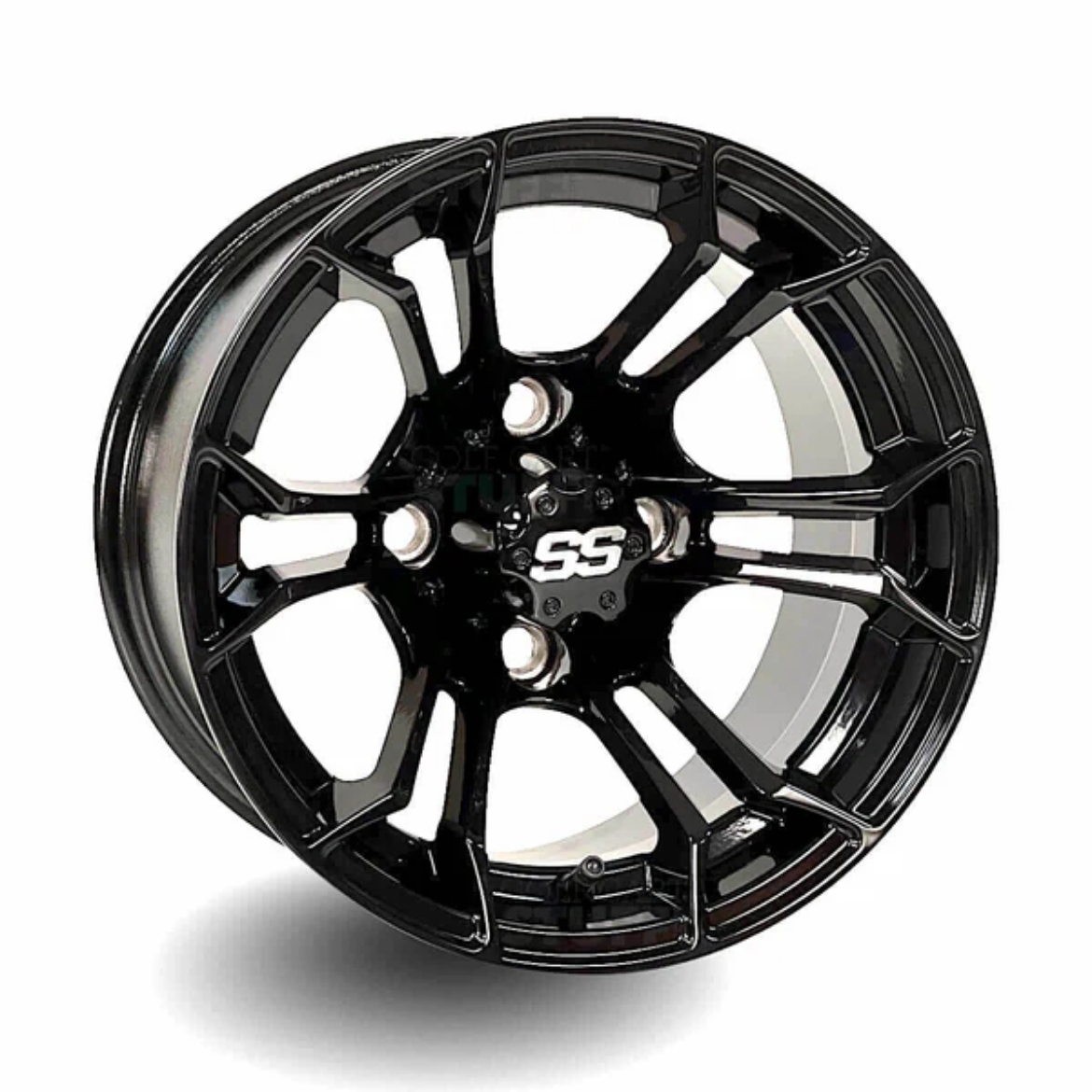 Picture of ARISUN MAG WHEEL SERIES 86 - YUKON - FULL GLOSSY BLACK (12x7") FITTED WITH MODZ® 215/35-12" TYRE