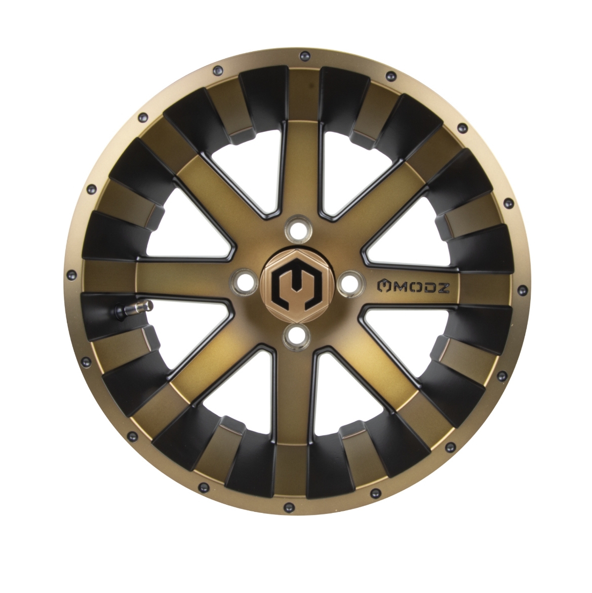 Picture of MODZ® MAG WHEEL - ASSAULT (K01) -  FULL MATTE BRONZE (12x7") FITTED WITH MODZ® 215/35-12" TYRE