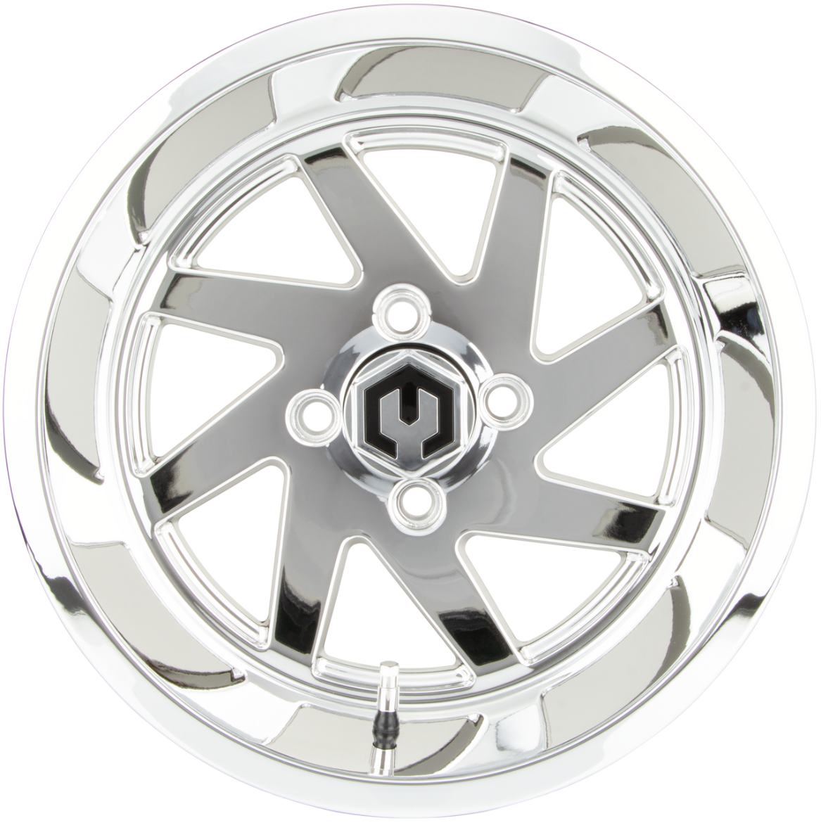 Picture of MODZ® MAG WHEEL - FURY (K04) - PVD CHROME (14x7") FITTED WITH ODYSSEY 215/35-14" TYRE