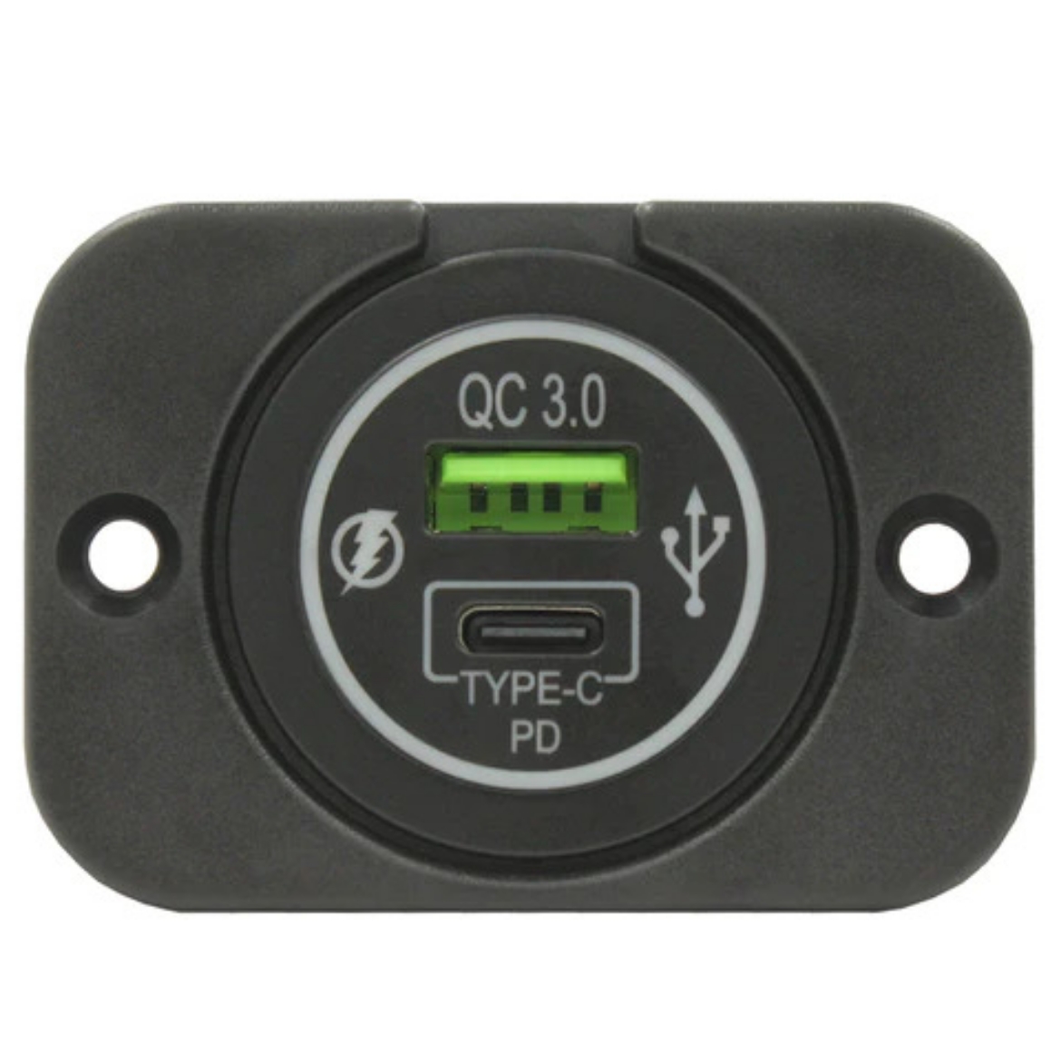 Picture of DUAL USB SOCKET 1x USB + 1x USB 'C' (12V)
