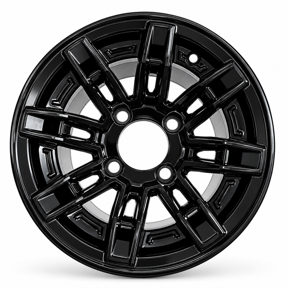 Picture of ARISUN MAG WHEEL S3 - BLACK WITH MACHINED FACE (12x7") FITTED WITH MODZ® 215/35-12" TYRE
